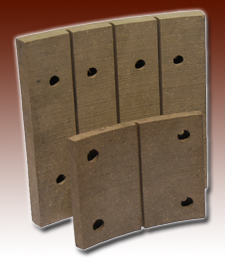 A Molded Block in brown color and red background